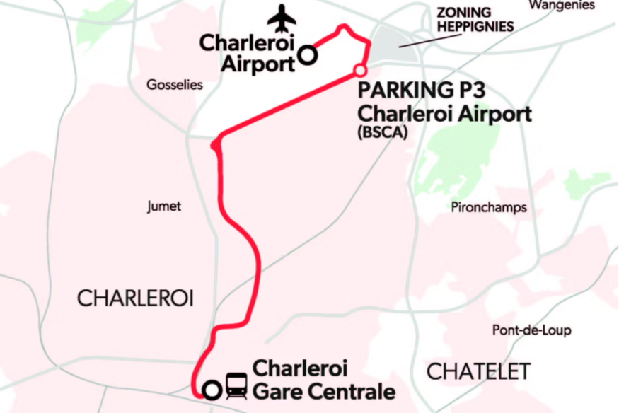 Le TEC et la SNCB facilitent les connexions vers l’aéroport de Brussels South Charleroi grâce à de nouvelles lignes de bus et une gare intermodale à Fleurus.
